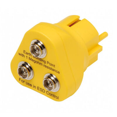 ESD Erdungsbaustein gelb ohne Kabel