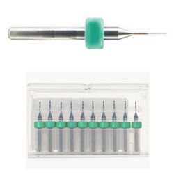 Spiral Drill 1/8 Zoll, Länge 38mm mit Distanzring grün (10er Pack)