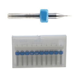 End Mill (RF) 1/8 Zoll, L=36mm, Distanzring blau (10er Pack)