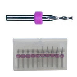 End Mill 1/8 Zoll, L=36mm, Distanzring violett (10er Pack)